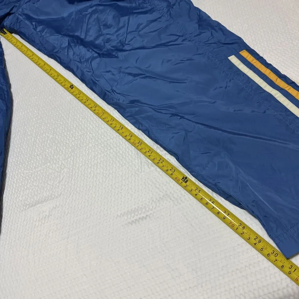 Adidas UCLA Blue Snap Track Pants Mens Small Lined Nylon Tear Away